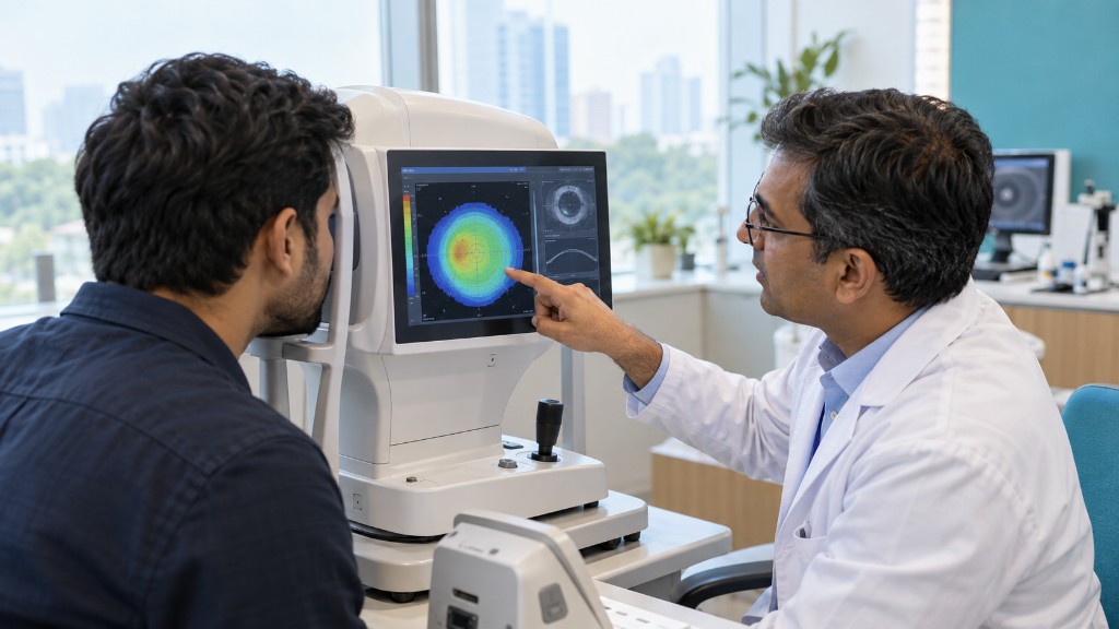 Cornea topography screening — the map before any LASIK decision